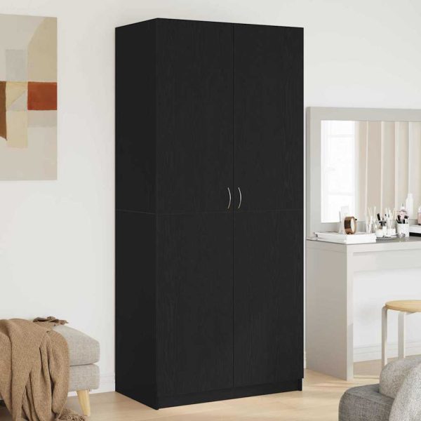 Armoire 2 portes haute 90 x 52 x 200 cm bois d’ingénierie – vue d’ensemble