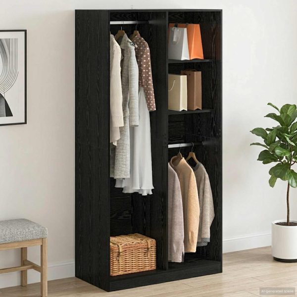 Armoire colonne 30 à 100 x 50 x 200 cm bois d’ingénierie – vue d’ensemble
