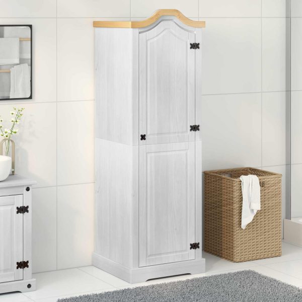 Armoire colonne 55 x 52 x 170 cm pin massif – vue d’ensemble