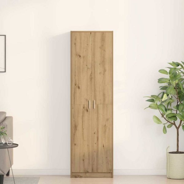 Armoire colonne étroite 55 x 25 x 189 cm bois d’ingénierie – vue d’ensemble