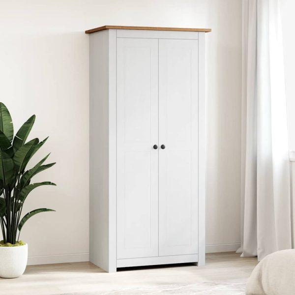 Armoire penderie 80 x 50 x 171,5 cm pin massif – vue d’ensemble