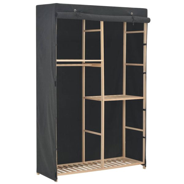 Armoire en tissu 3 niveaux 110 x 40 x 170 cm – vue d’ensemble
