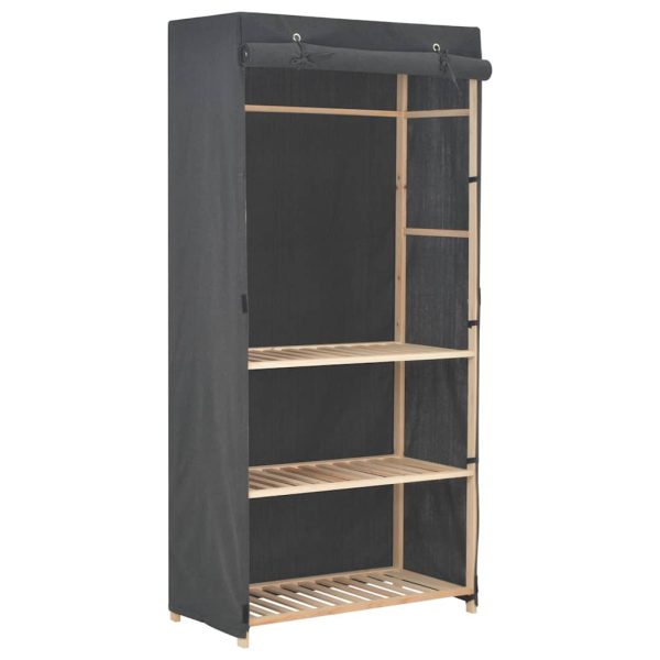 Armoire en tissu 3 niveaux 79 x 40 x 170 cm – vue d’ensemble