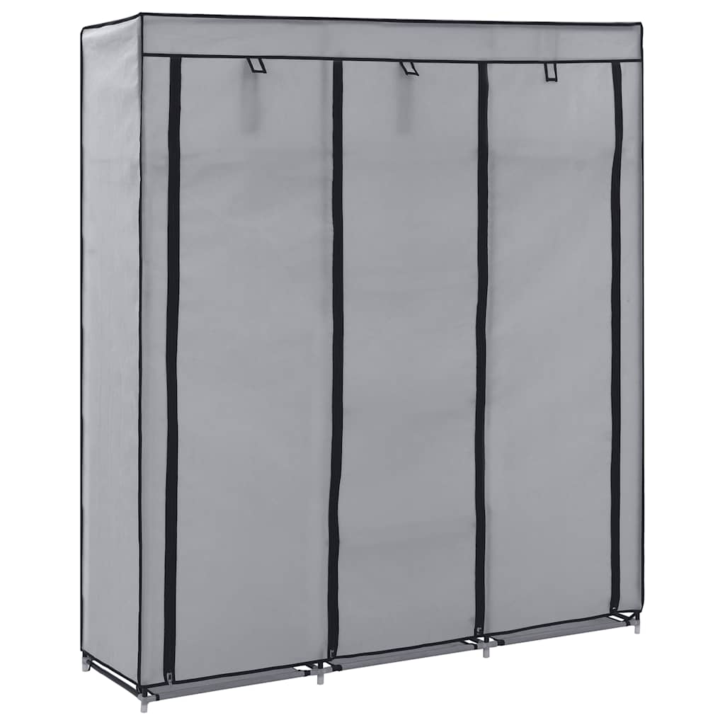 Armoire en tissu avec compartiments 150 x 45 x 175 cm – vue d’ensemble